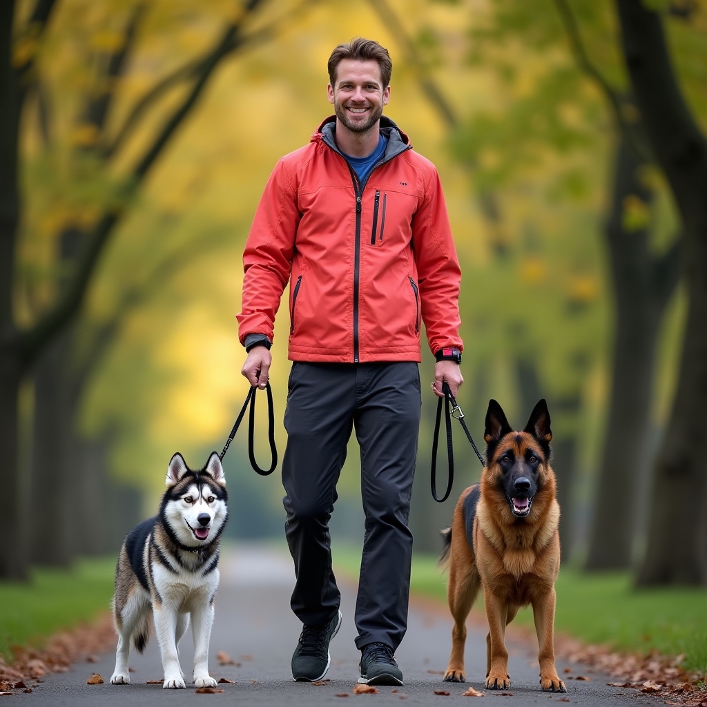 Kutyasétáltató specialista portréja