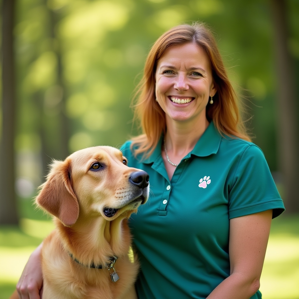 Vezető kisállat gondozó portréja